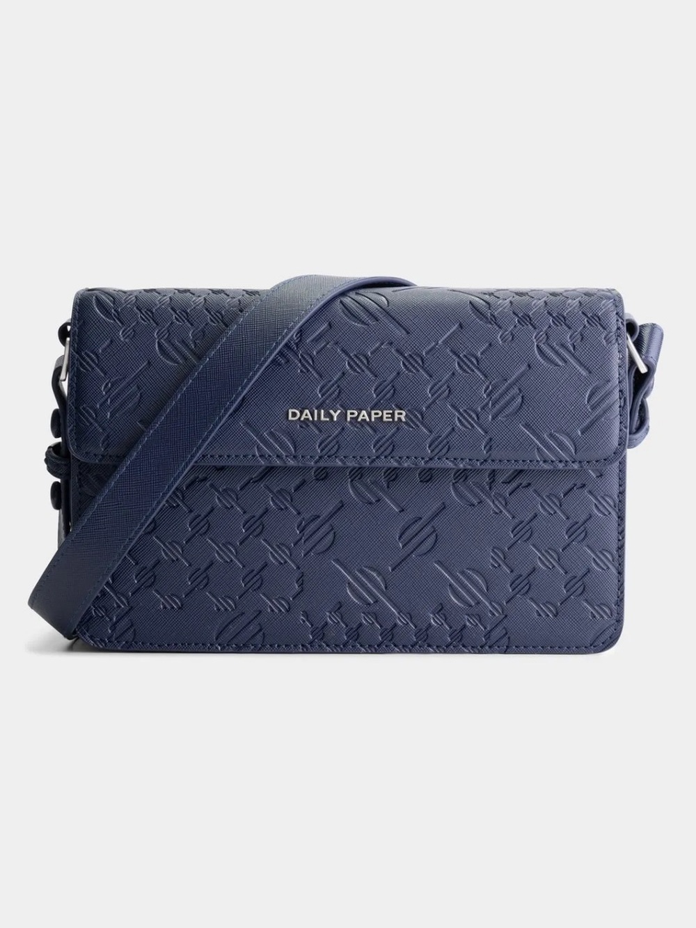 Daily Paper Meru Monogram Messenger Bag Deep Navy